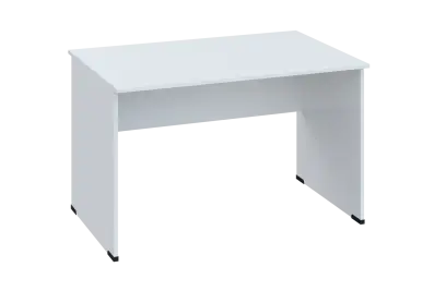 EPL 18 - 12 stůl kancelářský, dřevěná podnož, deska 18 mm, široký 1200 mm, bílá